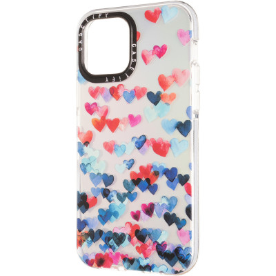 Чохол-силікон Holographic Print Case iPhone 12/12 Pro Heart