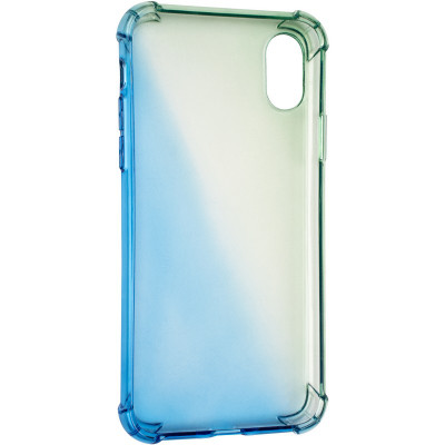 Чехол-силикон Ultra Gradient Case for iPhone 12 Pro Max Blue/Green