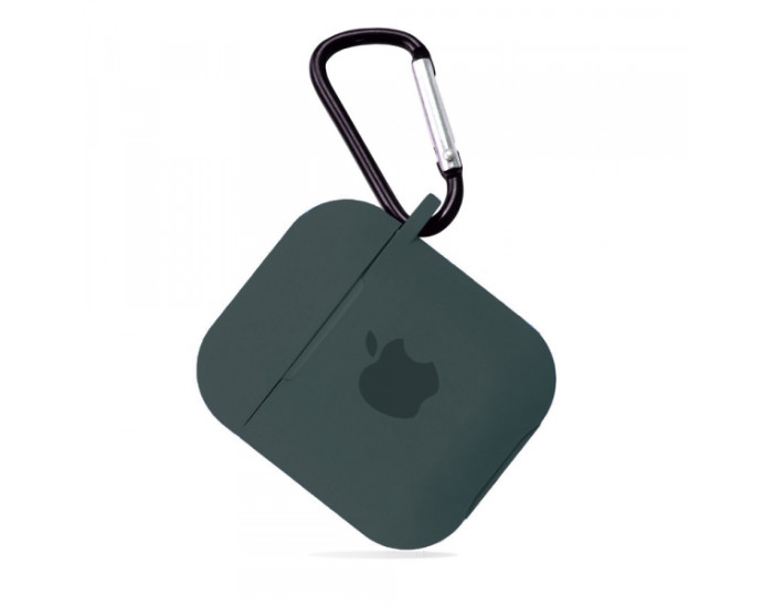 Чехол для AirPods Silicon Pine green