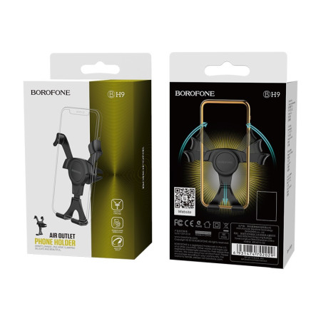 Автодержатель в дефлектор Borofone BH9 Black