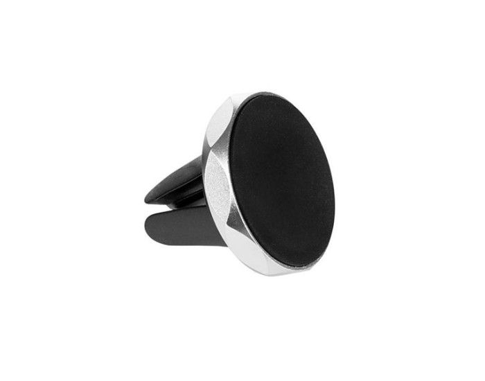Автодержатель магнитный в дефлектор Optima (RM-C04) (Silver / граненый)