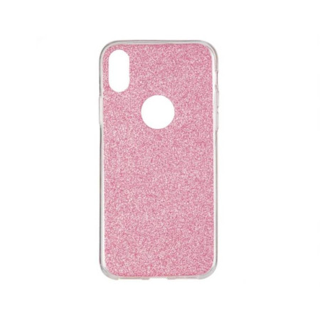 Чехол-силикон Remax Glitter iPhone X Pink