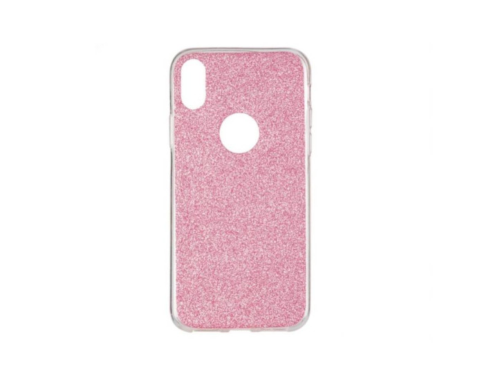 Чехол-силикон Remax Glitter iPhone X Pink
