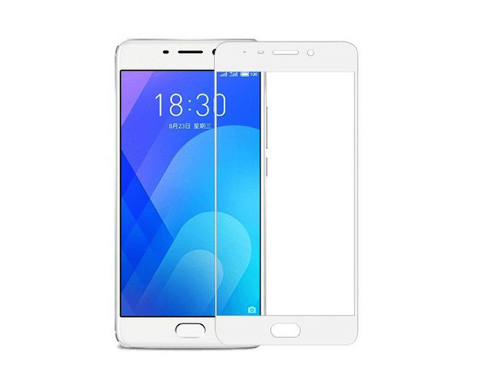 Защитное стекло Samsung A605 A6 Plus - 2018, 3D White