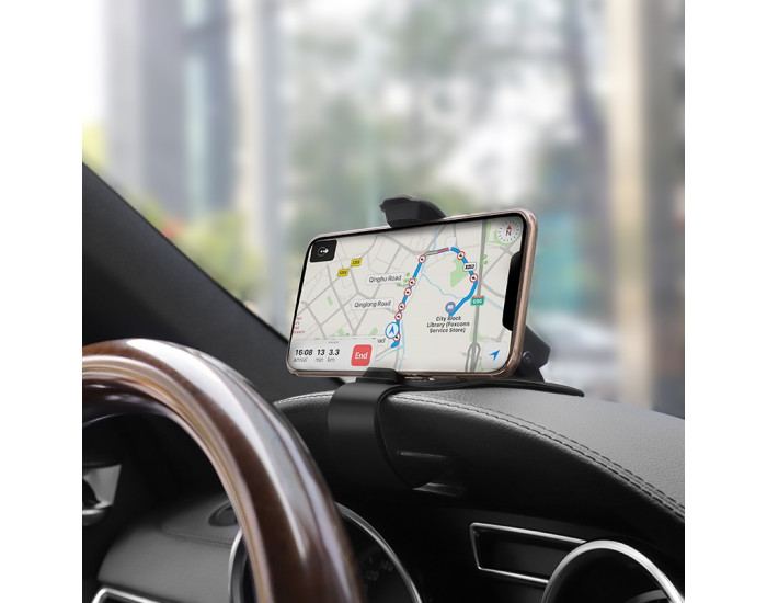 Автодержатель Hoco (CA50) In-car Dashboard phone Holder Black
