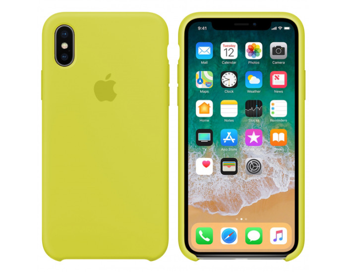 Чехол-силикон оригинал Soft Matte iPhone 7 Plus /8 Plus, New yellow