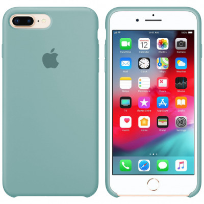Чохол-силікон оригінал Soft Matte iPhone 7 Plus / 8 Plus Sea Blue