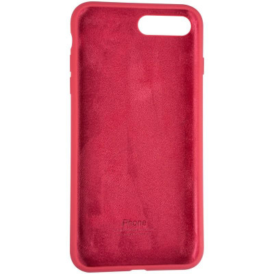 Чохол-силікон оригінал Full Cover Soft Matte iPhone 7 Plus / 8 Plus Garnet
