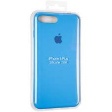 Чехол-силикон оригинал Full Cover Soft Matte iPhone 7 Plus /8 Plus, Marine blue