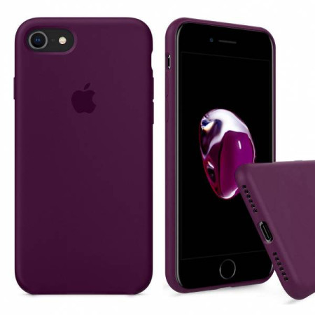 Чехол-силикон оригинал Full Cover Soft Matte iPhone 7 Plus / 8 Plus Marsala