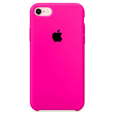 Чехол-силикон оригинал Soft Matte iPhone SE2 Hot Pink