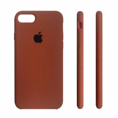 Чехол-силикон оригинал Soft Matte iPhone 7 / 8 Brown (Класс А)