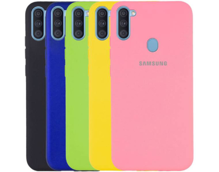 Чехол-силикон оригинал Full Soft Matte Samsung A115 A11 / M115 M11 Yellow