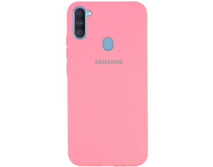 Чехол-силикон оригинал Full Soft Matte Samsung A115 A11 / M115 M11 Pink