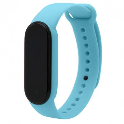Ремінець для Xiaomi Mi Band 5/6/7 Silicone Sky Blue