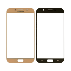 Стекло фронтальное Samsung A720F A7 2017, розовое