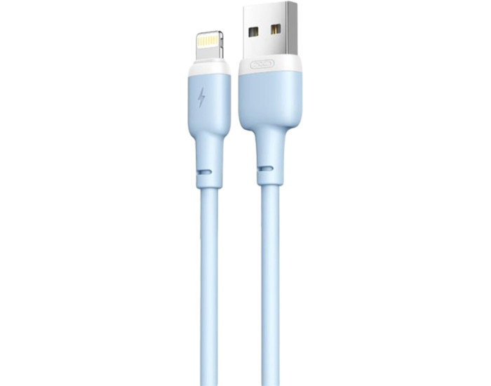 Кабель USB XO NB208 USB to Lightning (2.4A/1m) Blue