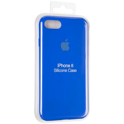 Чехол-силикон оригинал Full Cover Soft Matte iPhone 7 / 8 Sapphire Blue