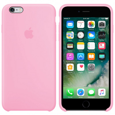Чехол-силикон оригинал Soft Matte iPhone 6 Plus Light Pink (Класс А)