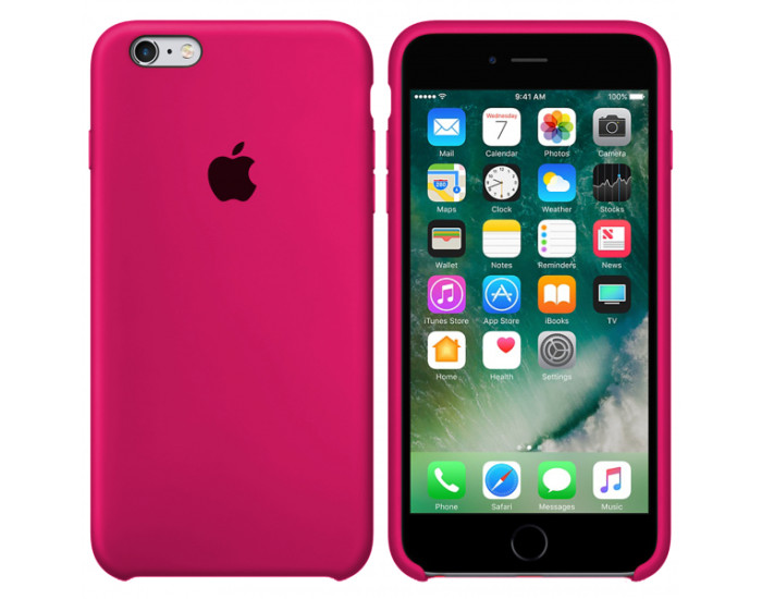 Чехол-силикон оригинал Soft Matte iPhone 6 / 6S Hot Pink