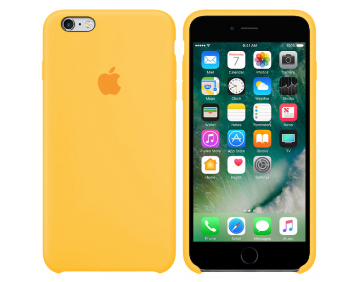 Чехол-силикон оригинал Soft Matte iPhone 5 /5S, Yellow