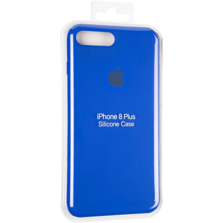 Чехол-силикон оригинал Full Cover Soft Matte iPhone 7 Plus / 8 Plus Sapphire Blue