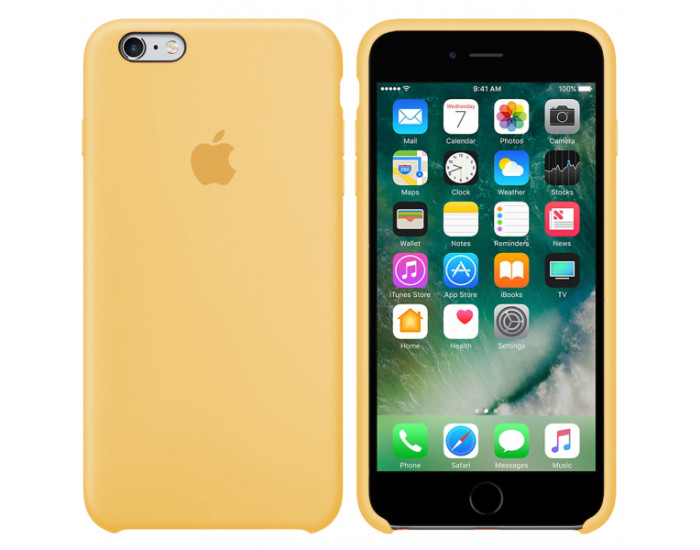 Чехол-силикон оригинал Soft Matte iPhone 6 Plus, Yellow