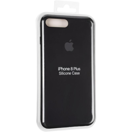 Чехол-силикон оригинал Full Cover Soft Matte iPhone 7 Plus / 8 Plus Black
