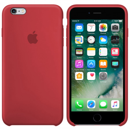 Чехол-силикон оригинал Soft Matte iPhone 6 Plus Rose Red (Класс B)