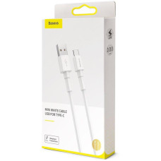 Кабель USB Baseus Mini USB to Type-C (3A/1m) White (CATSW-02)