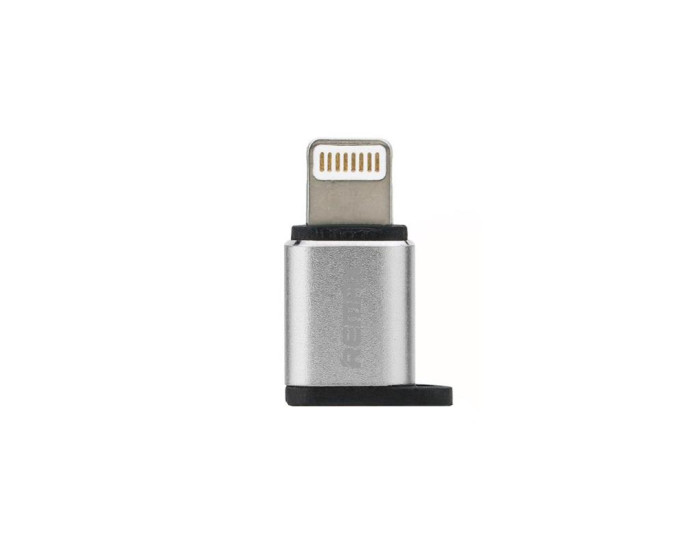 Переходник Remax RA-USB2 Lighting to Micro, серый