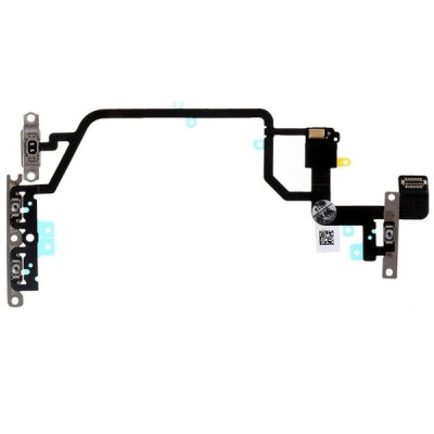 Шлейф для iPhone XR, з кнопкою включення, з кнопками регулювання гучності и перемикача віброрежиму, з спалахом, оригінал