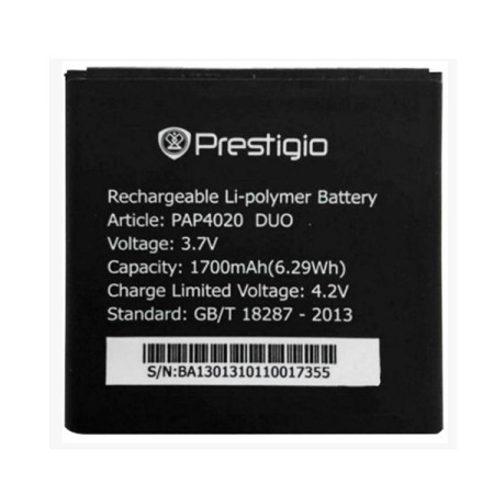 Аккумулятор Prestigio PAP4020, 1700 mAh