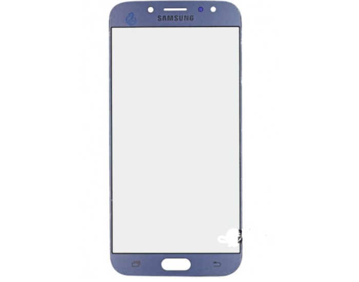 Стекло фронтальное с OCA пленкой Samsung J730 Galaxy J7 2017, голубое