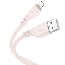 Кабель UBS Hoco X97 Crystal color Silicone USB to Lightning (2.4А/1m) Белый
