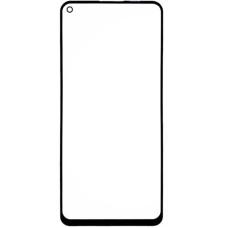 Стекло фронтальное Huawei P40 Lite E, Y7P, черное (Класс B)