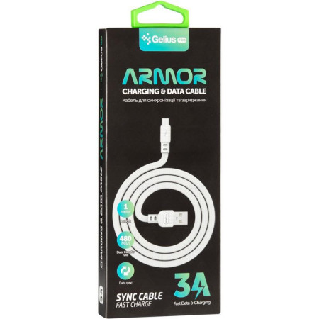 Кабель USB Gelius Pro Armor iPhone 8 (Белый / White)