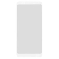 Стекло фронтальное Xiaomi Redmi 5 Plus, белое (Класс А)