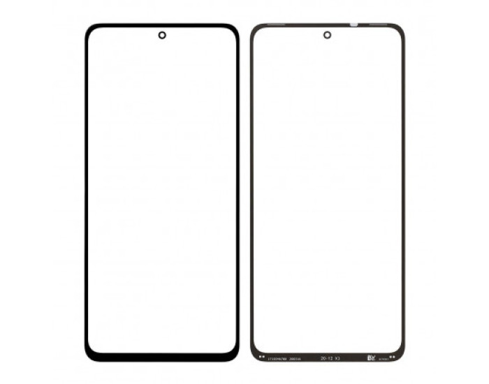 Скло фронтальне Xiaomi Mi10T Lite /Poco X3 /Poco X3 Pro /Poco X3 NFC, чорне