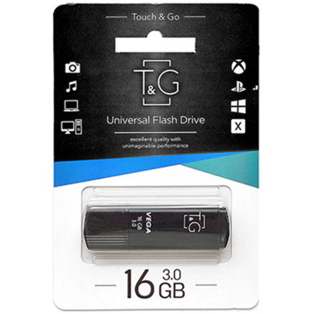 Флешка USB 16Gb T&G Vega 121 (черный \ Black)