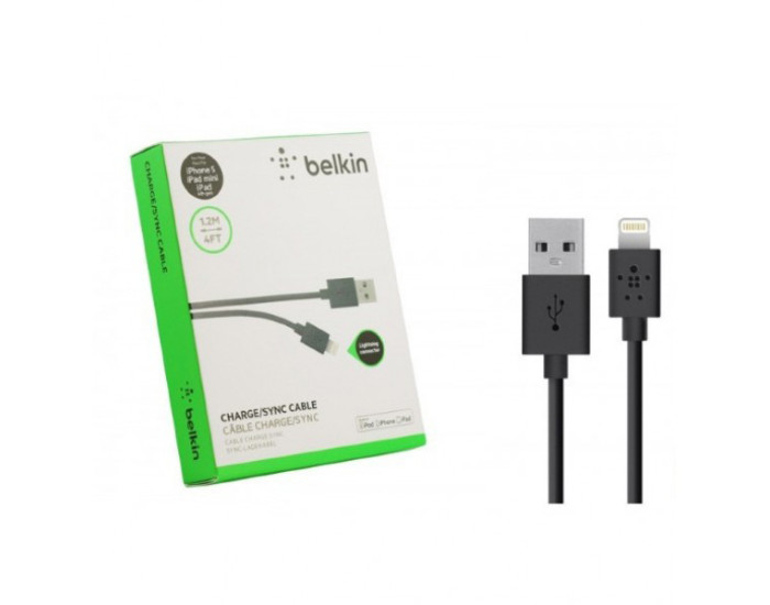 Кабель USB Belkin USB to Lightning (1.2m/4FT) Black