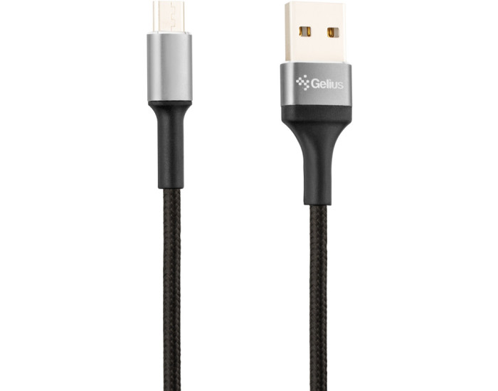 Кабель USB Gelius Pro Short USB to Micro (0.2m) Black (GP-UC107)