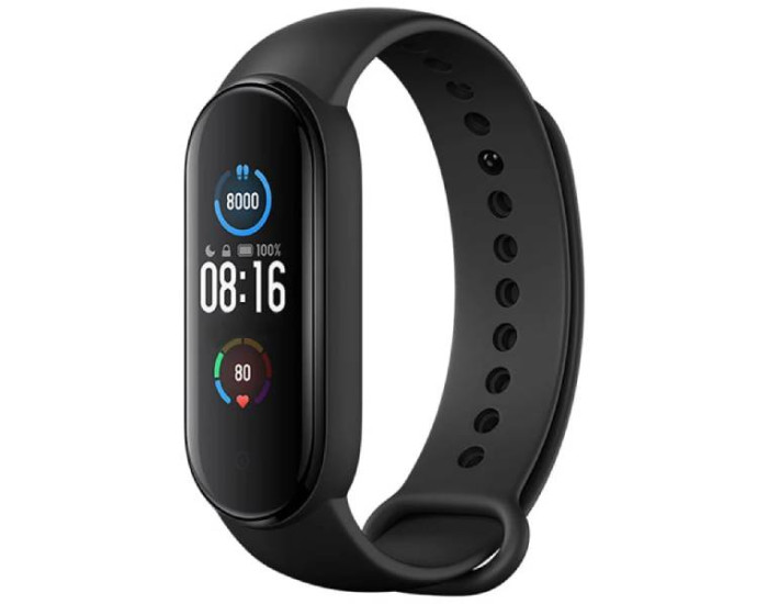 Ремешок для Xiaomi Mi Band 5/6/7 Silicone Black