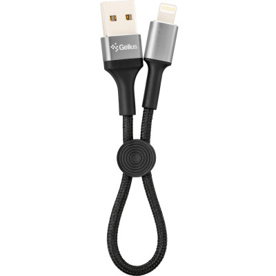Кабель USB Gelius Pro Short GP-UC107 Lightning (0.2m) (черный \ Black)