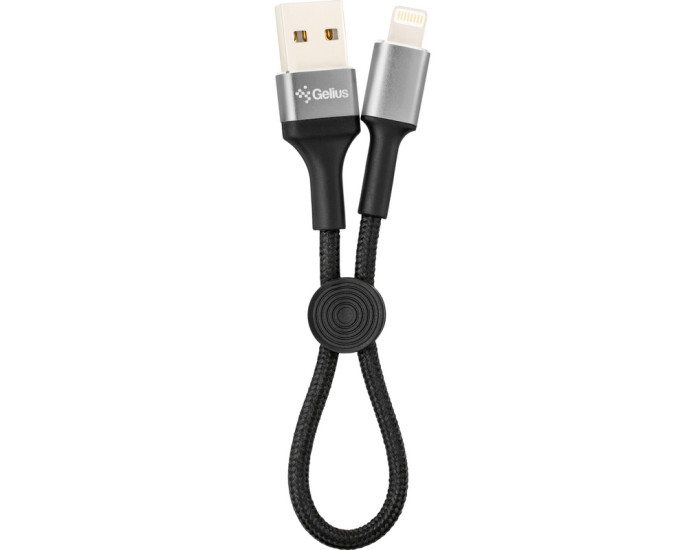 Кабель USB Gelius Pro Short USB to Lightning (0.2m) Black (GP-UC107)