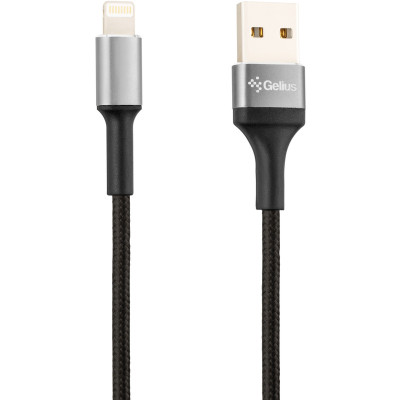 Кабель USB Gelius Pro Short GP-UC107 Lightning (0.2m) (черный \ Black)
