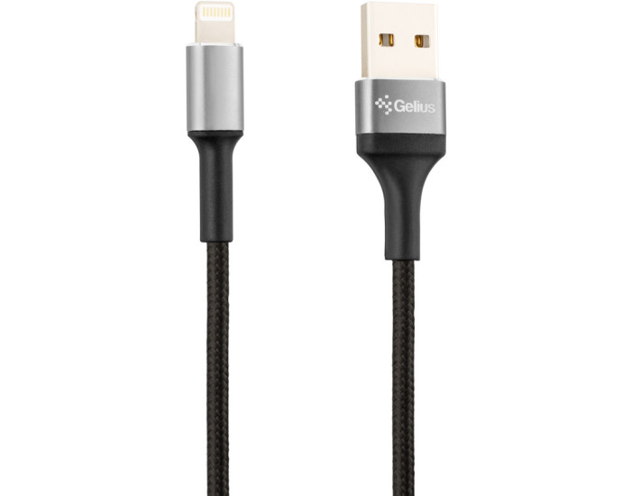 Кабель USB Gelius Pro Short USB to Lightning (0.2m) Black (GP-UC107)