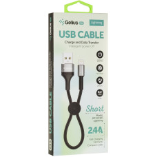 Кабель USB Gelius Pro Short USB to Lightning (0.2m) Black (GP-UC107)