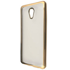 Чехол-силикон Glitter Rainbow Meizu M5S Gold