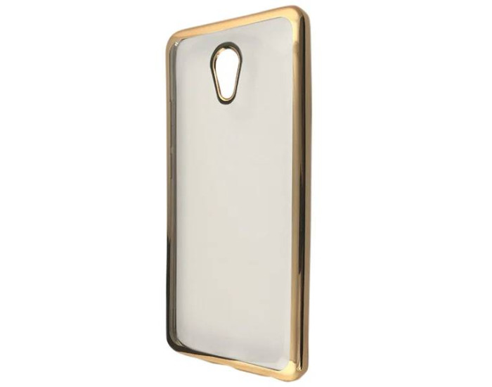 Чехол-силикон Glitter Rainbow Meizu M5S Gold